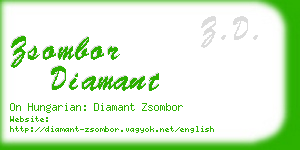 zsombor diamant business card